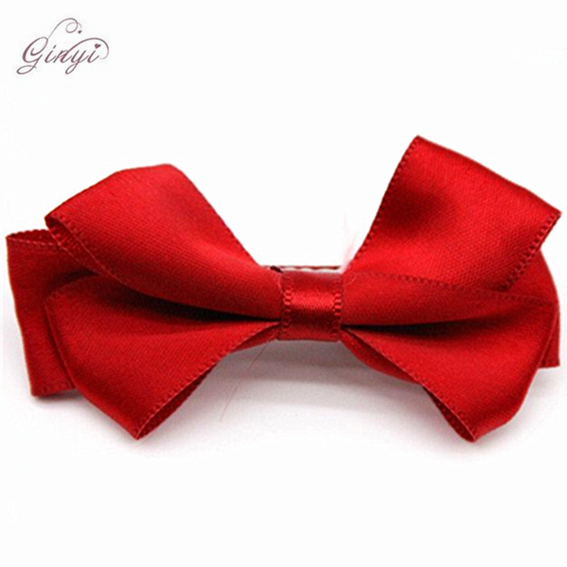 Wholesale Satin Ribbon Hair Bow Bowknot Baby Alligator Clips GYHB-5002